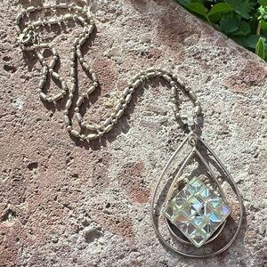 Vintage VSA Sterling Silver Swarovski Ice Necklace
